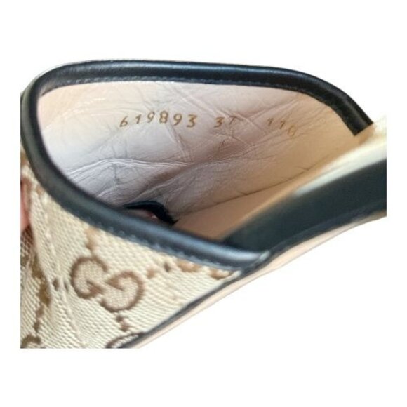 GUCCI Jolie GG Supreme Monogram Matelasse EU 37 US 7 Sandal Mules Slides Marmont - Picture 6 of 6